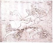 Female dancer - etching Ernst Ludwig Kirchner